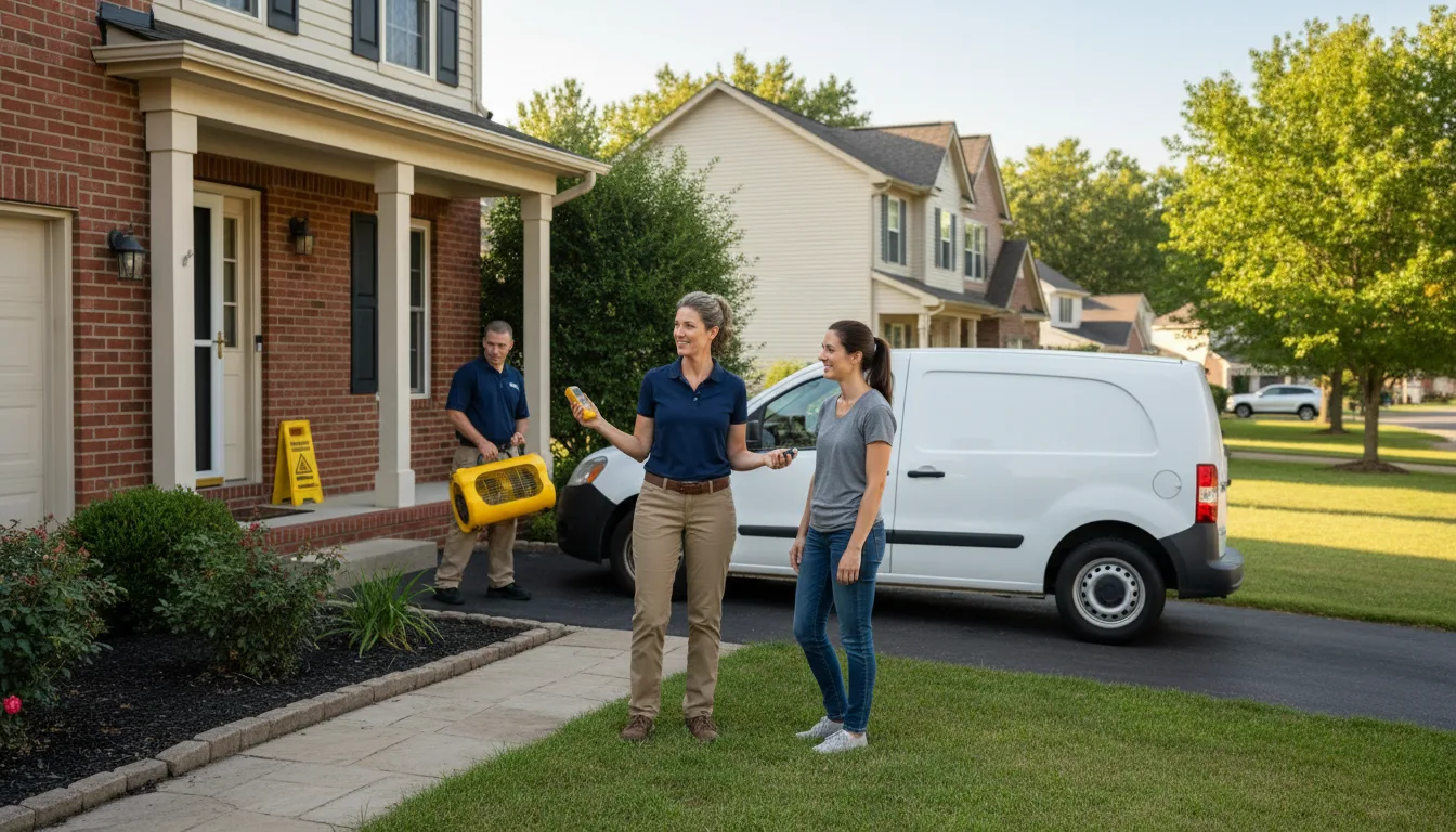 Residential water damage restoration in Crockett, VA
